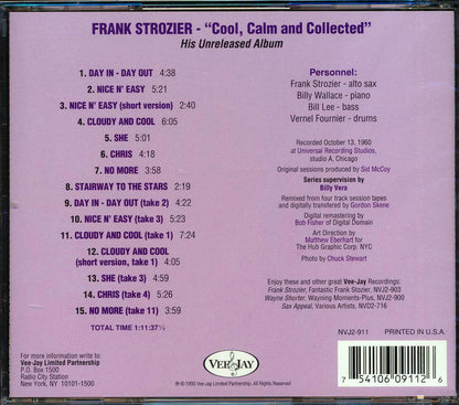 Frank Strozier - Cool, Calm And Collected: The Unreleased Frank Strozier [New CD]