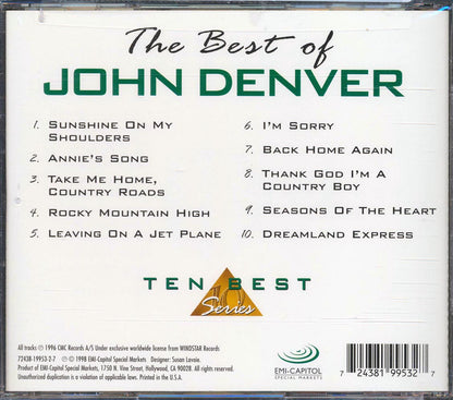 John Denver - The Best Of John Denver [New CD]