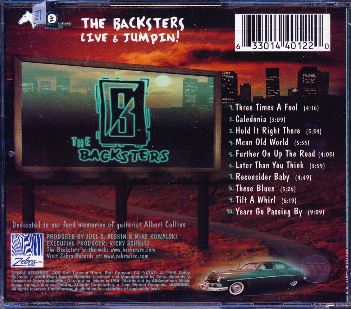The Backsters - Live & Jumpin! [New CD]