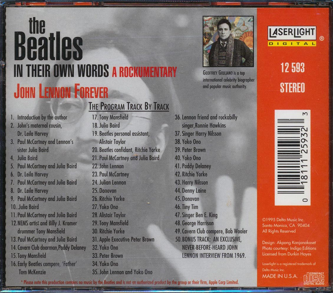 The Beatles - In Their Own Words: A Rockumentary (50 tracks) [New CD]