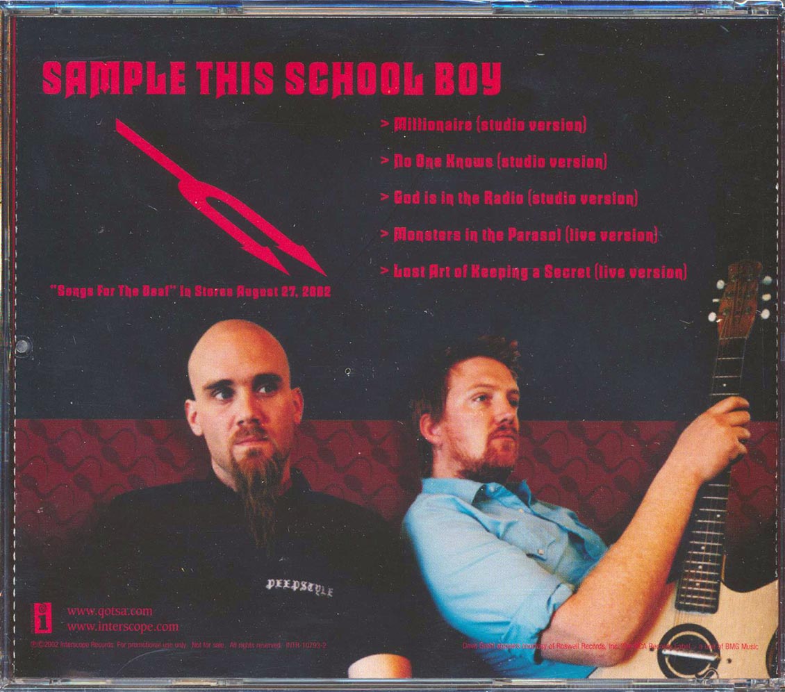 Queens Of The Stone Age - Sample This School Boy [New CD]