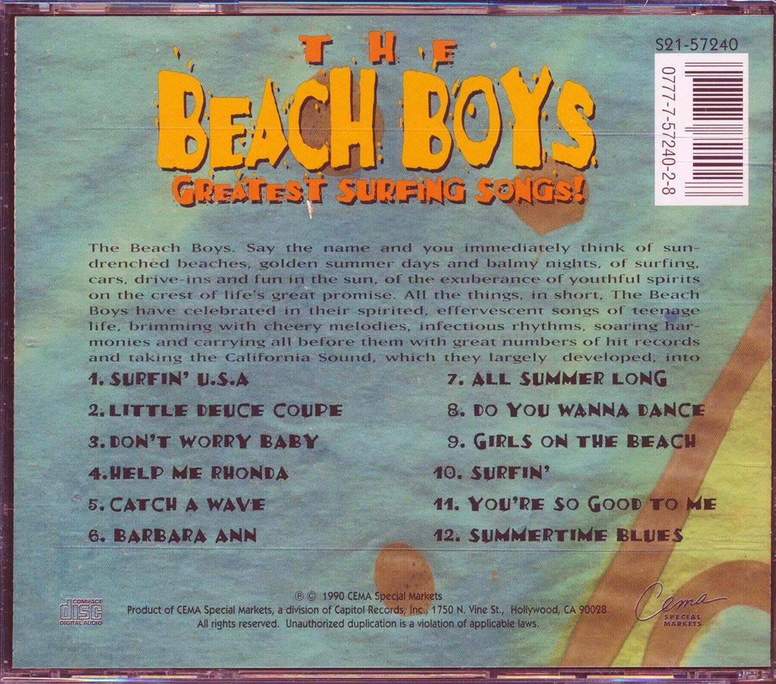 The Beach Boys - Greatest Surfing Songs! [New CD]
