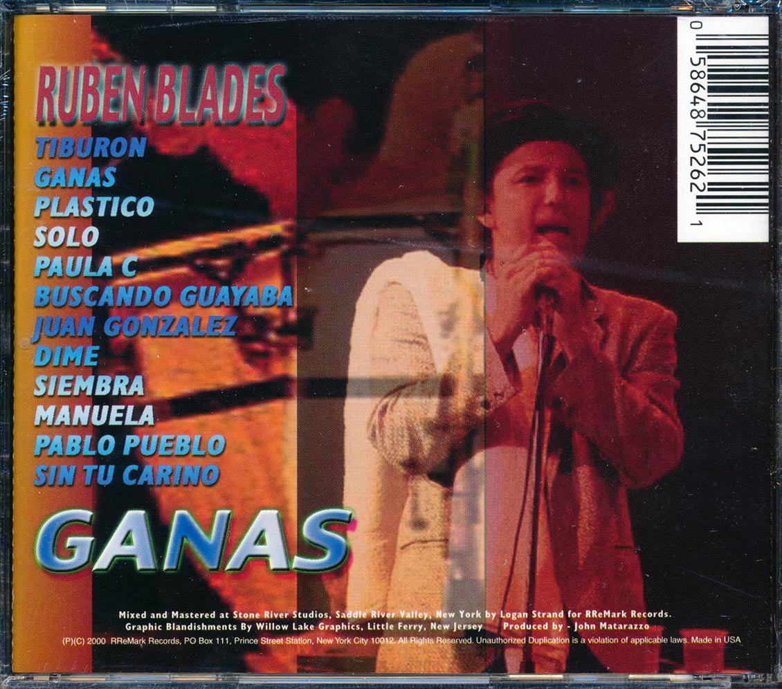Ruben Blades - Ganas [New CD]