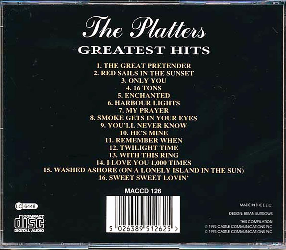 The Platters - Greatest Hits [New CD]