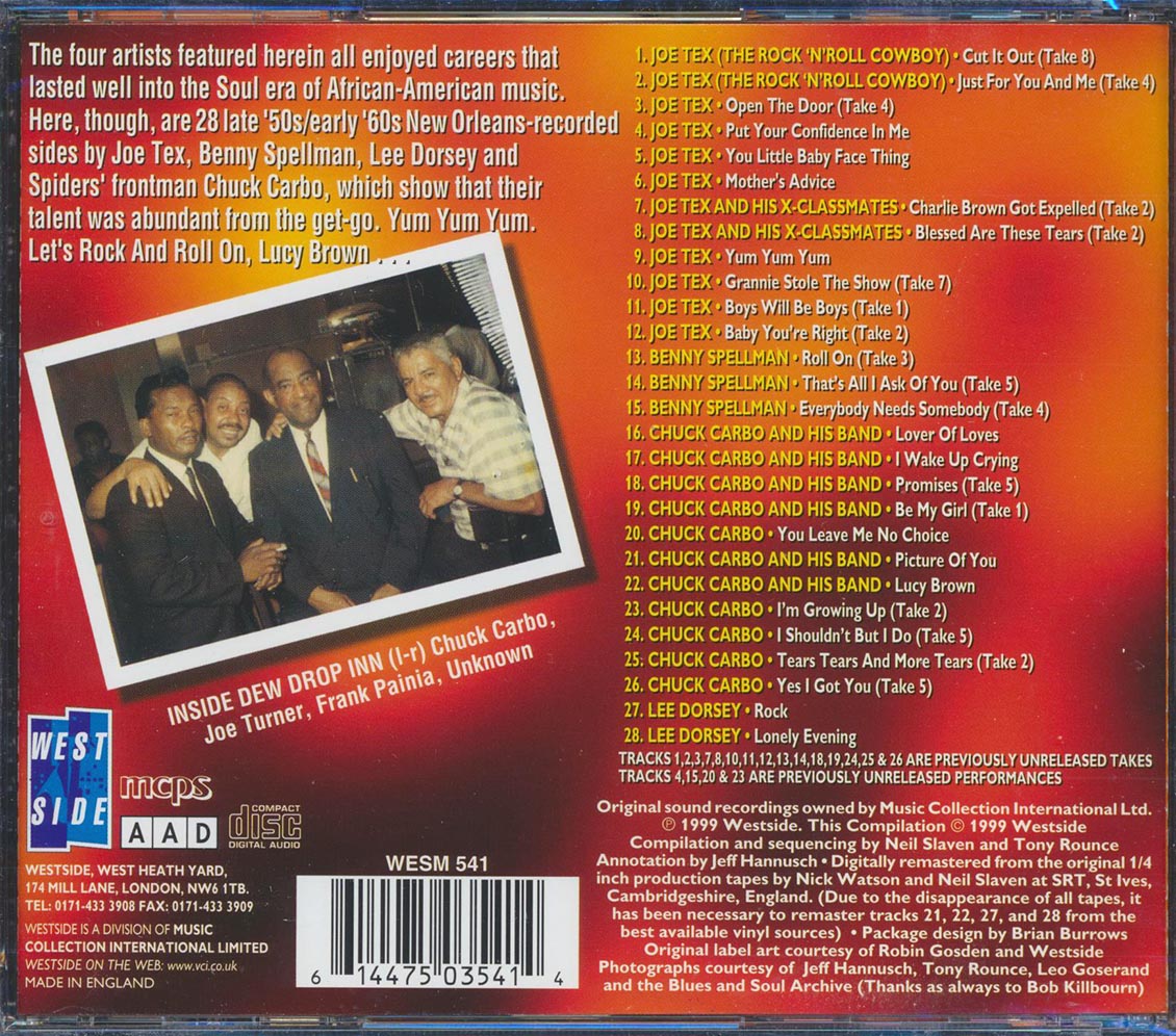 Joe Tex, Lee Dorsey, Chuck Carbo, Benny Spellman - Soul Stirrings: Original Ace Recordings 1957-62 (incl. large booklet) [New CD]