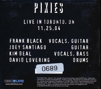 The Pixies - Live In Toronto, Ontario 11.25.04 (ltd. ed.) (2xCD) [New CD]