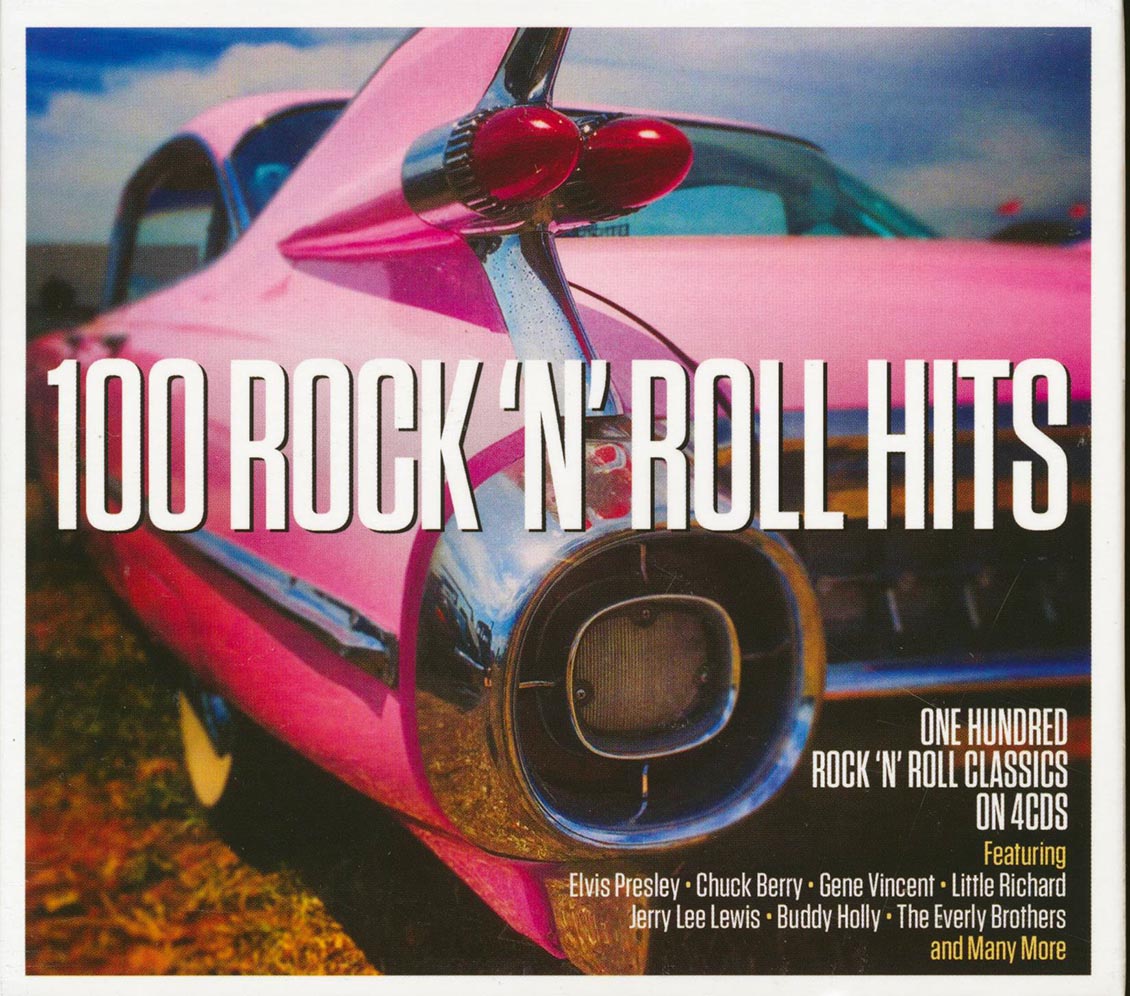 Various - 100 Rock 'N' Roll Hits (100 tracks) (4xCD) (deluxe 4-fold digipak) [New CD]