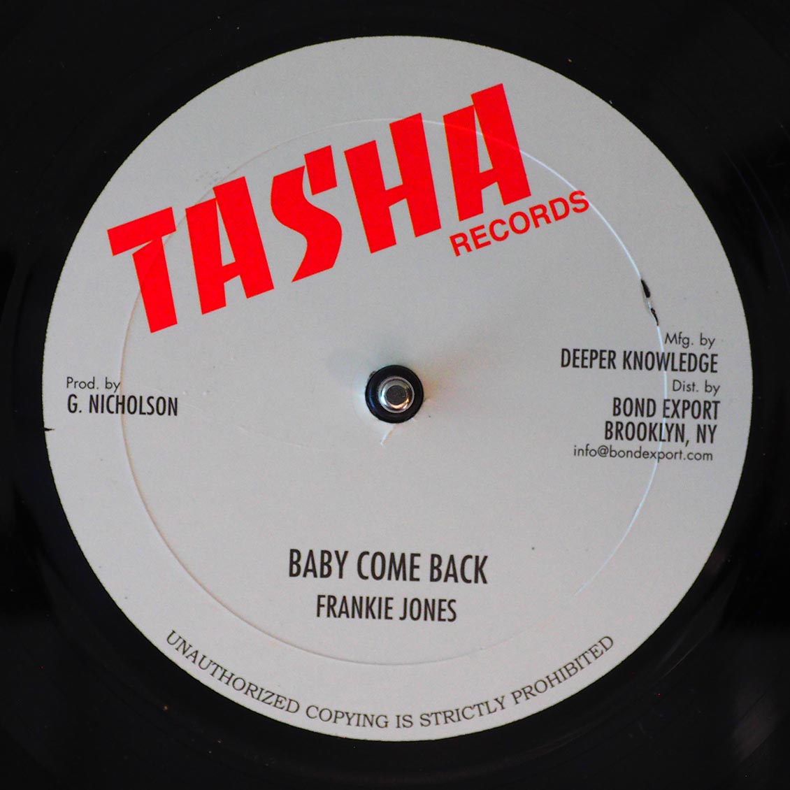 Frankie Jones - Baby Come Back; Version  /  Steve Knight - Feel Like Dancing; Michael Palmer- Jah Is On My Mind [New]
