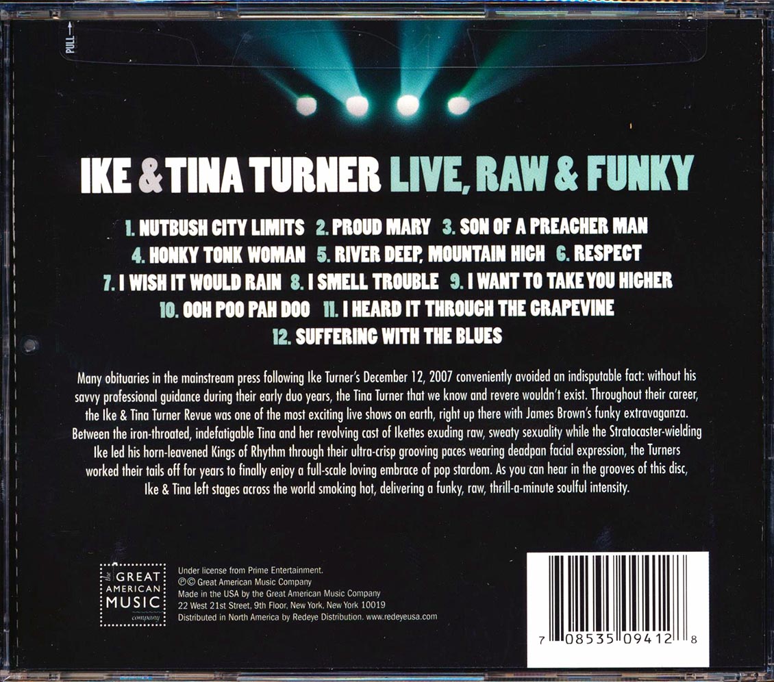 Ike & Tina Turner - Live, Raw & Funky [New CD]