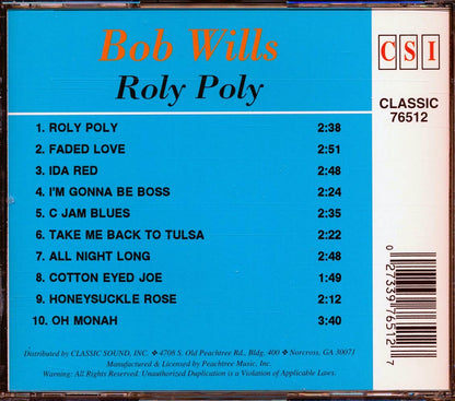 Bob Wills - Roly Poly [New CD]