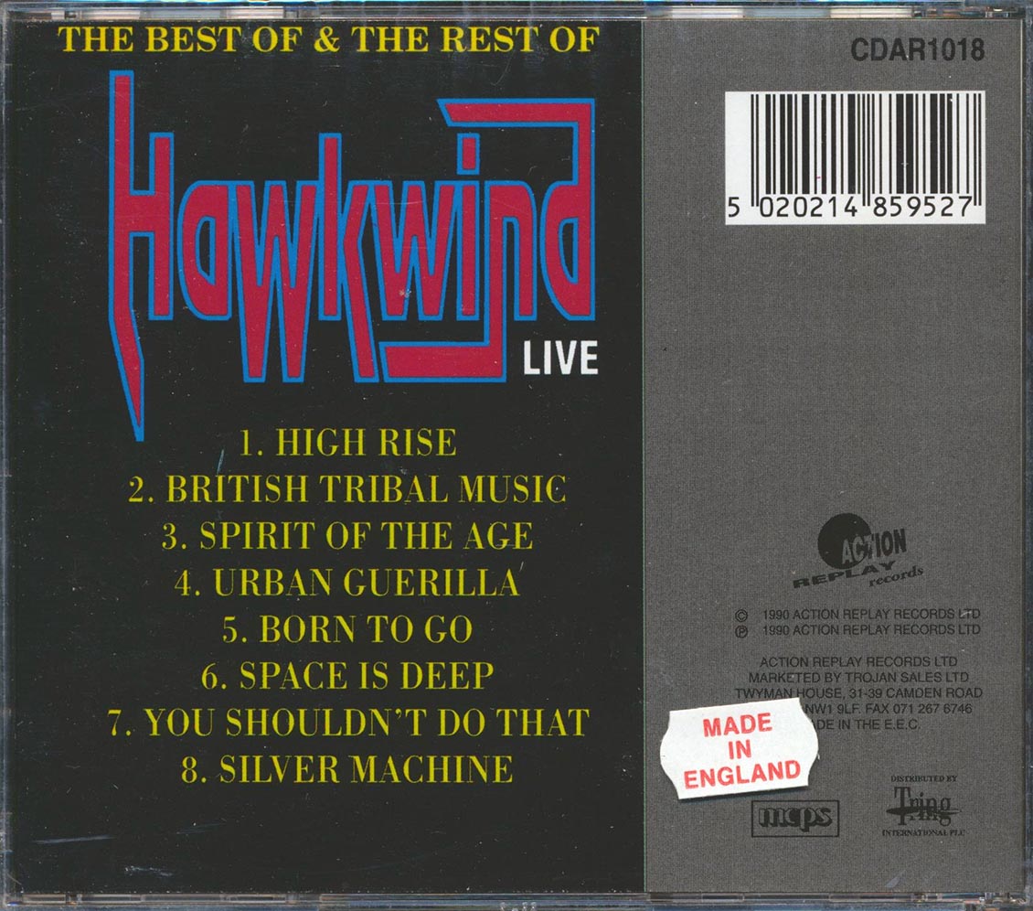 Hawkwind - Live: The Best Of & The Rest Of Hawkwind [New CD]