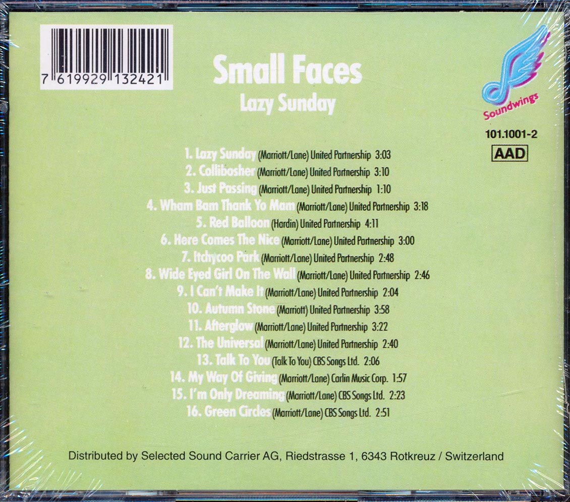 Small Faces - Lazy Sunday [New CD]