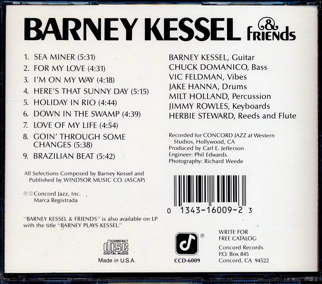 Barney Kessel & Friends - Barney Kessel & Friends [New CD]