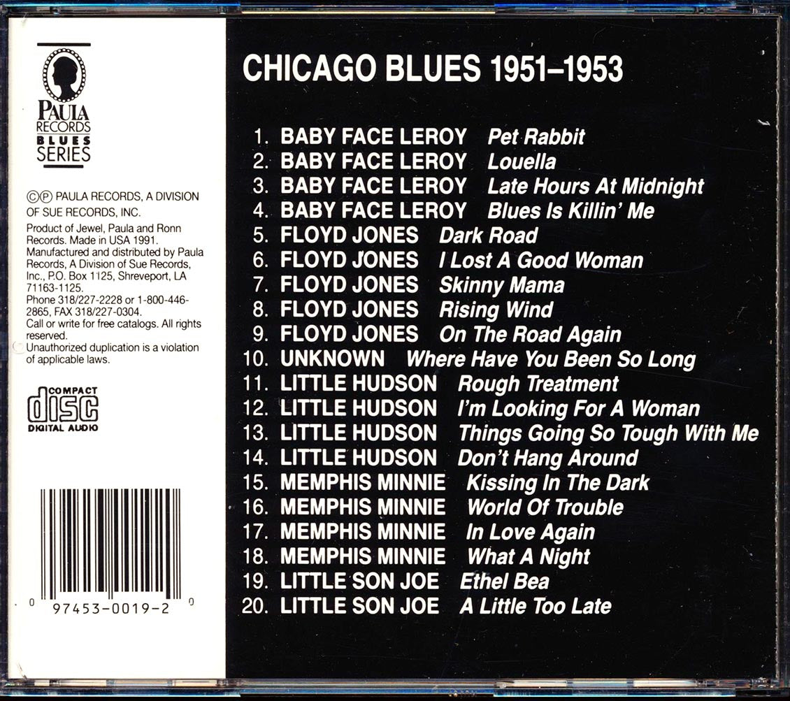 Baby Face Leroy, Floyd Jones, Little Hudson, Memphis Minnie, Little Son Joe - Blues Is Killin' Me (20 tracks) [New CD]