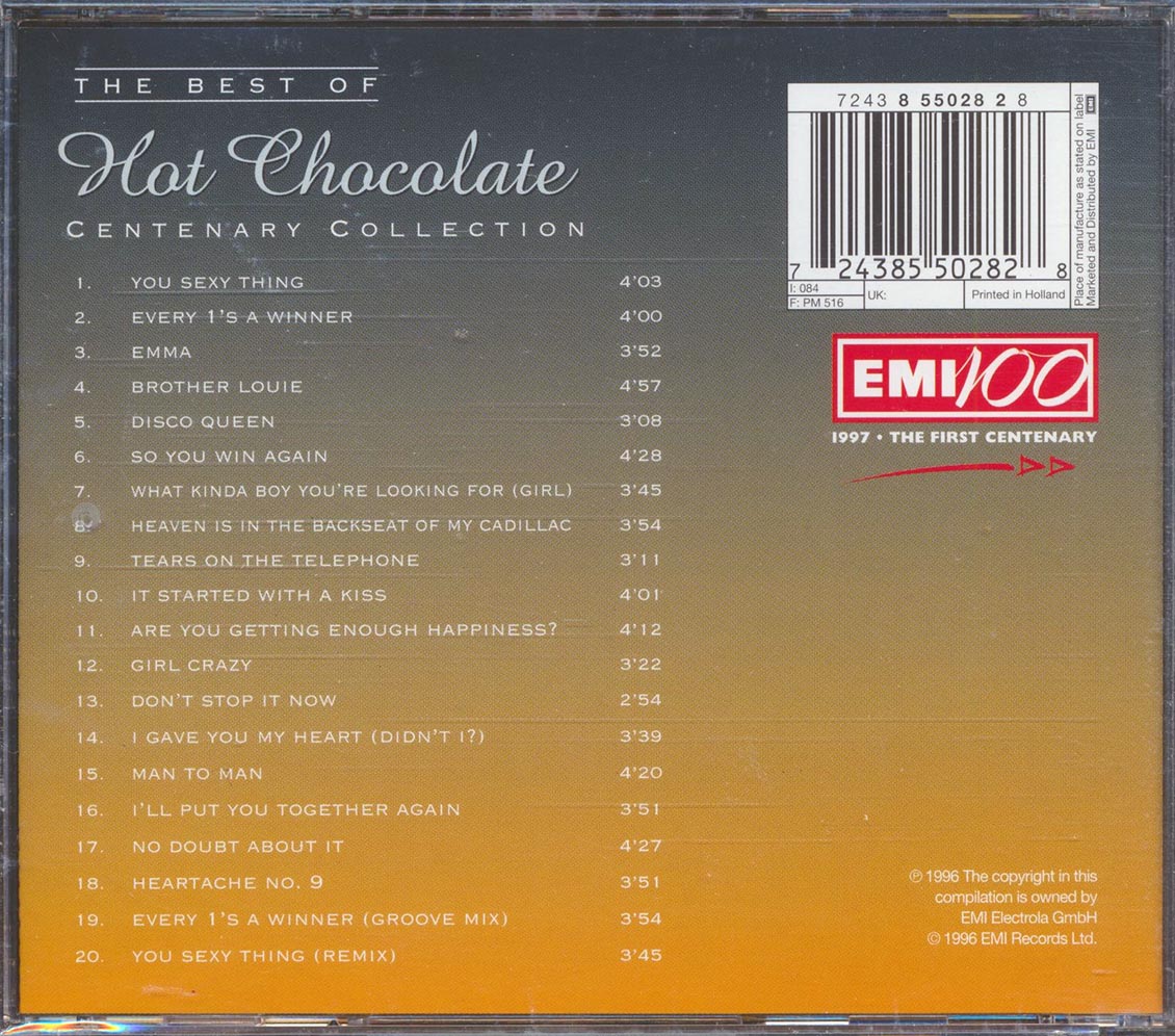 Hot Chocolate - The Best Of Hot Chocolate: Centenary Collection [New CD]