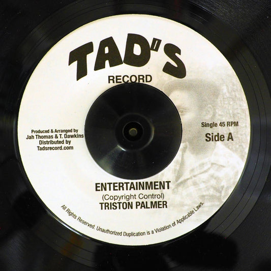 Triston Palmer - Entertainment  /  Roots Radics - Version (rhythm: "Heavenless AKA Entertainment") (US press) [New] [New Vinyl 7"]