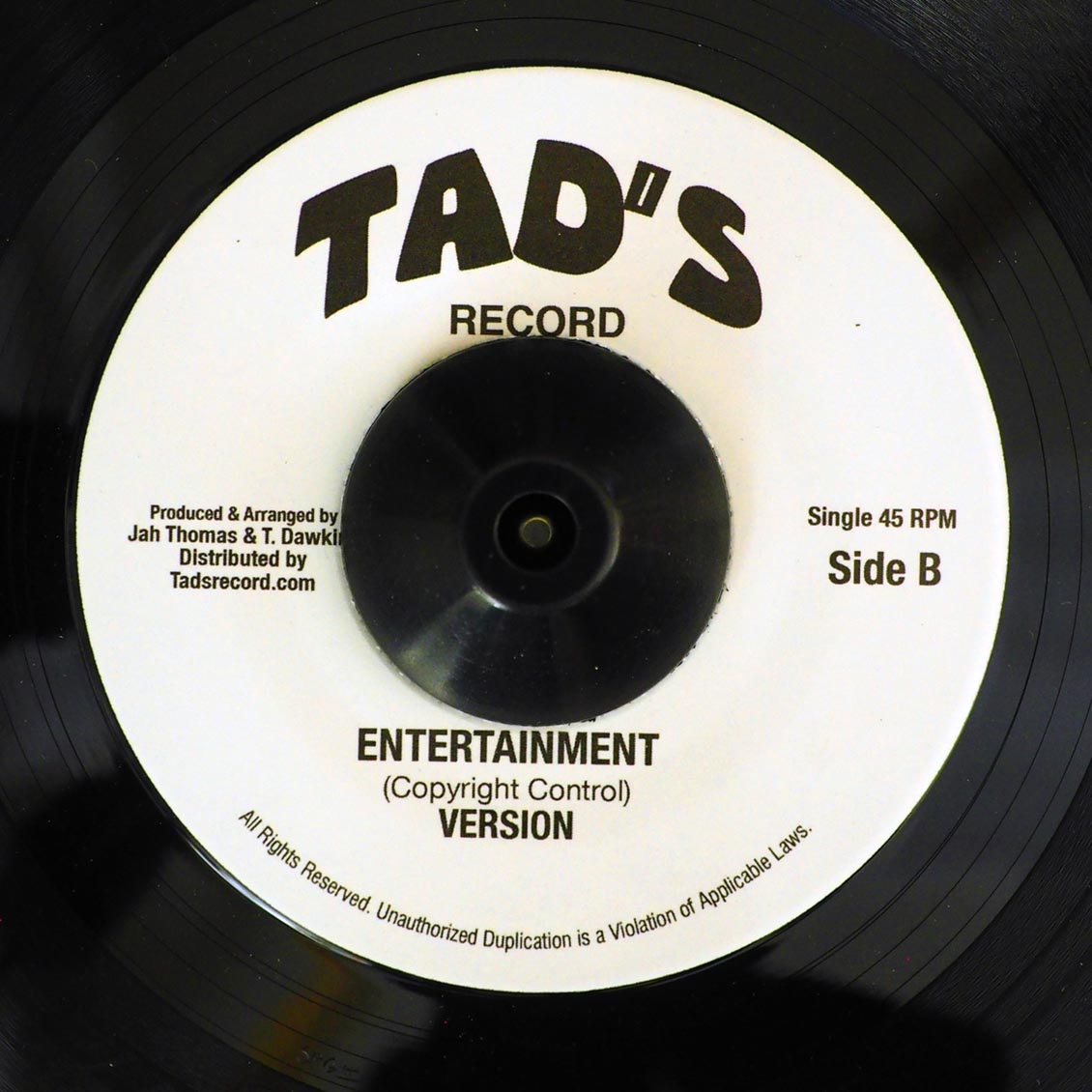 Triston Palmer - Entertainment  /  Roots Radics - Version (rhythm: "Heavenless AKA Entertainment") (US press) [New Vinyl 7"]