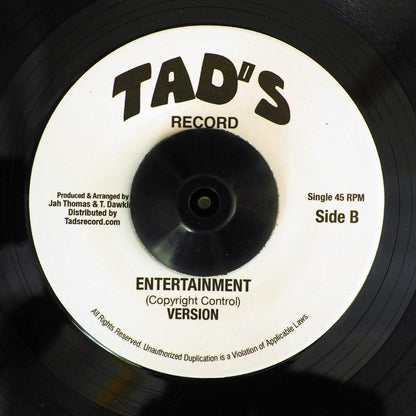 Triston Palmer - Entertainment  /  Roots Radics - Version (rhythm: "Heavenless AKA Entertainment") (US press) [New Vinyl 7"]
