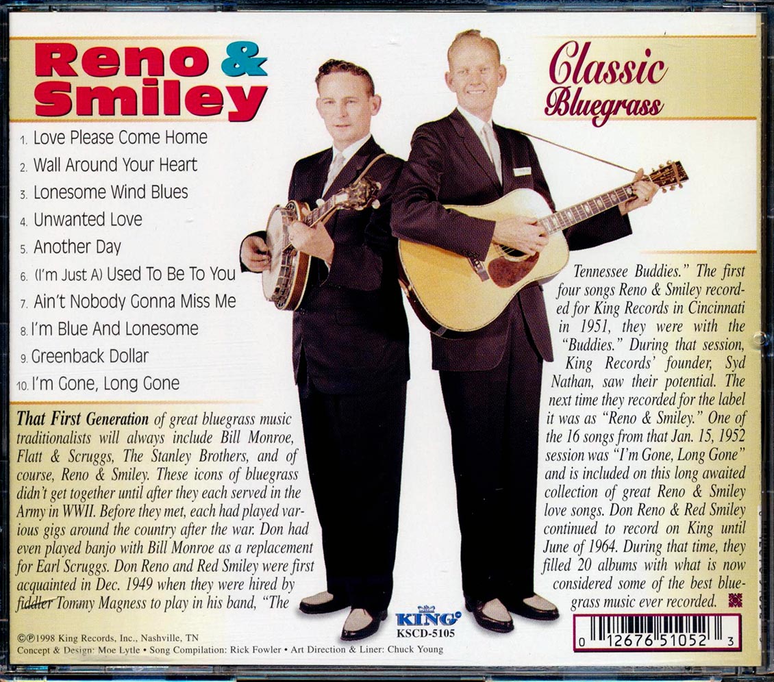 Don Reno & Red Smiley - Classic Bluegrass [New CD]
