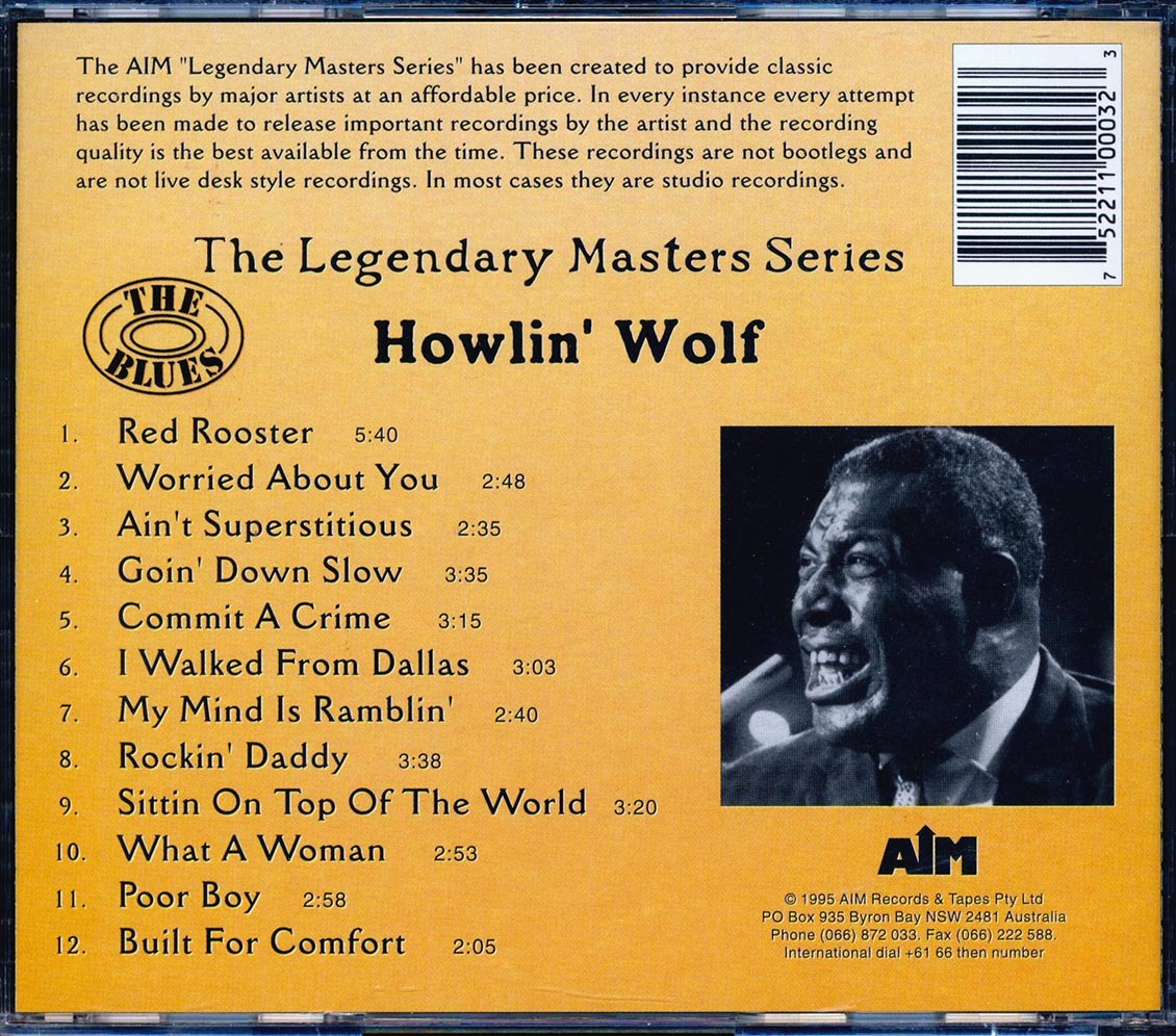 Howlin' Wolf - The Legendary Masters Series: The Blues [New CD]