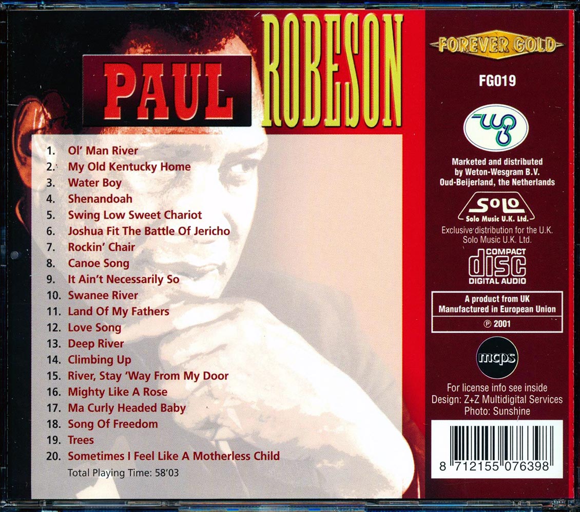 Paul Robeson - Paul Robeson [New CD]