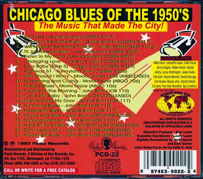 Sunnyland Slim, Magic Sam, Moody Jones, Lee Jackson, John Brim, Etc. - Chicago Blues Of The 1950s (21 tracks) [New CD]