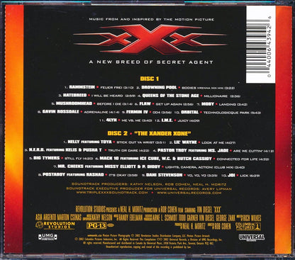 Rammstein, Queens Of The Stone Age, Lil' Wayne, Nelly, Mack 10, Ice Cube, Etc. - XXX: Music From And Inspired By The Motion Picture (22 tracks) (2xCD) [New CD]