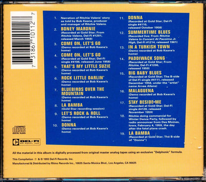 Ritchie Valens - The Ritchie Valens Story: Hits, Unreleased Demos, Photos, And Richie's Story As Told By Producer Bob Keane [New CD]