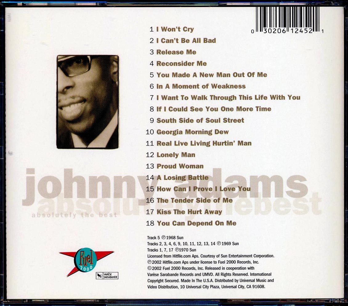 Johnny Adams - Absolutely The Best [New CD]