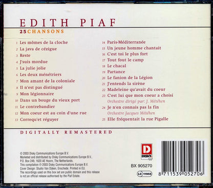 Edith Piaf - 25 Chansons (25 tracks) [New CD]