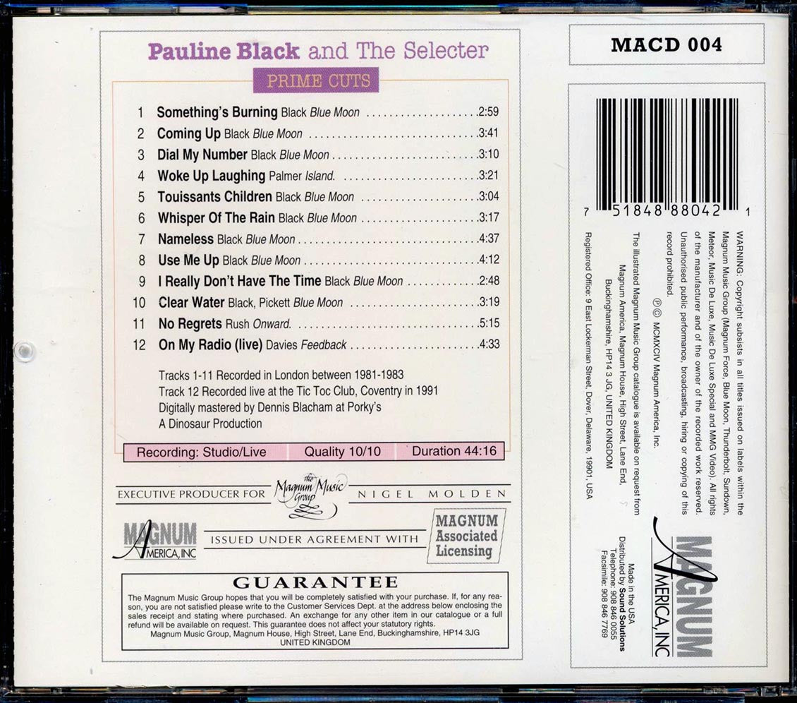 Pauline Black & The Selecter - Prime Cuts [New CD]