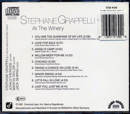 Stephane Grappelli - At The Winery [New CD]