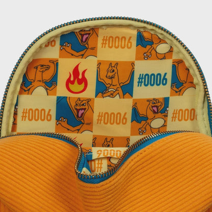 Pokemon Charizard Corduroy Convertible Mini Backpack   Entertainment Earth Exclusive