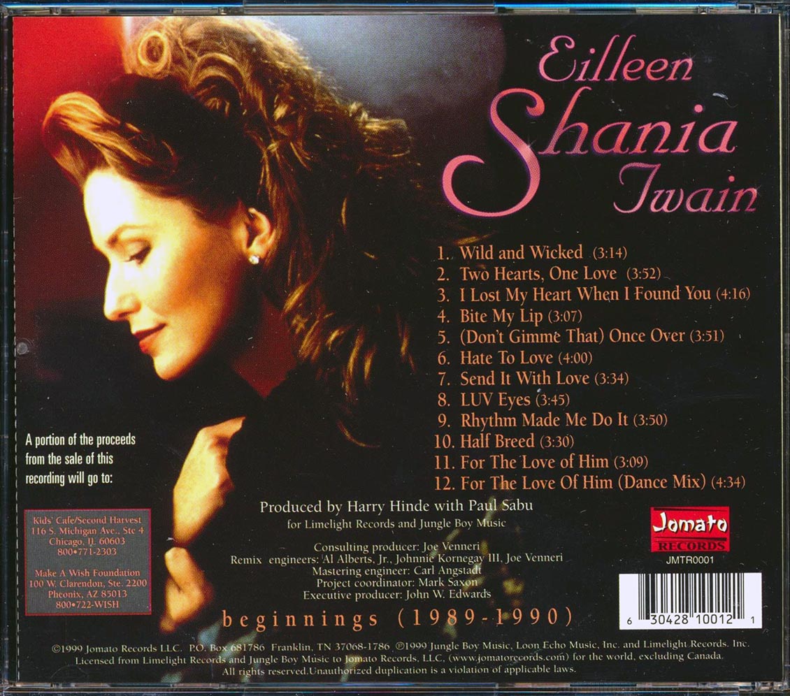 Shania Twain - Beginnings 1989-1990 [New CD]