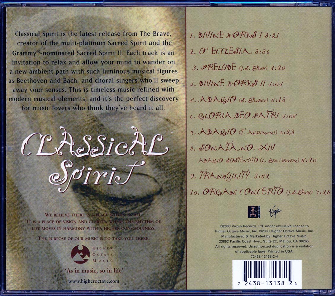 Sacred Spirit, Classical Spirit - Classical Spirit [New CD]