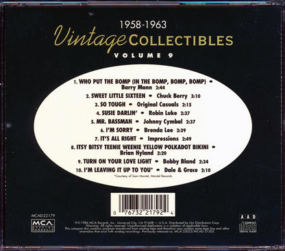 Chuck Berry, Brenda Lee, Barry Mann, Etc. - Vintage Collectibles Volume 9: 1958-1963 [New CD]