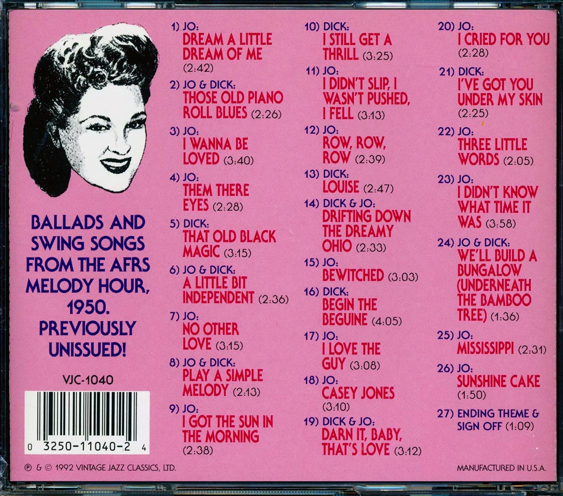 Jo Stafford, Dick Haymes - Drifting And Dreaming With Jo Stafford [New CD]
