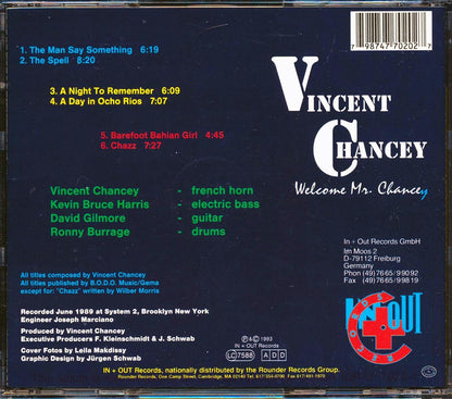 Vincent Chancey - Welcome Mr. Chancey [New CD]