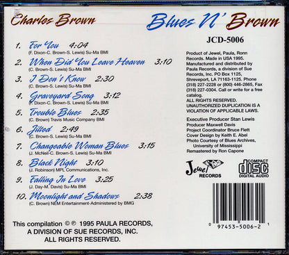 Charles Brown - Blues N' Brown [New CD]