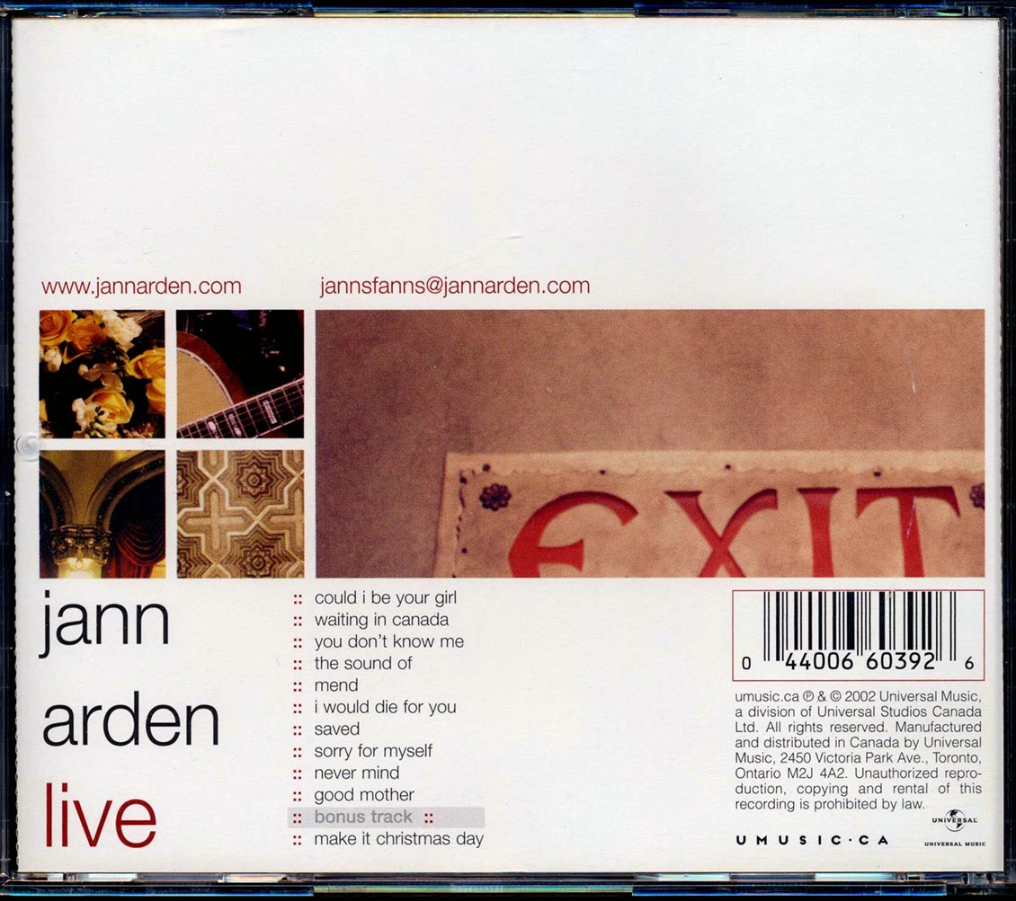 Jann Arden - Live With The Vancouver Symphony Orchestra [New CD]