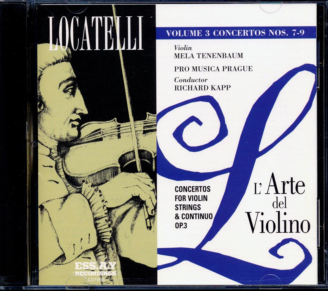 Locatelli - L'arte Del Violino Volume 3 Concertos Nos. 7-9, Mela Tenenbaum, Richard Kapp [New] [New CD]