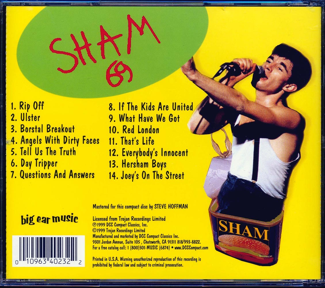 Sham 69 - Green Eggs And Sham: Live [New CD]