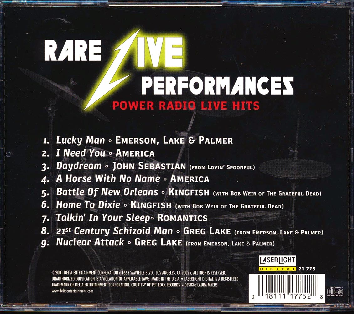 ELP, America, The Romantics, Kingfish, Etc. - Rare Live Performances: Power Radio Live Hits [New CD]