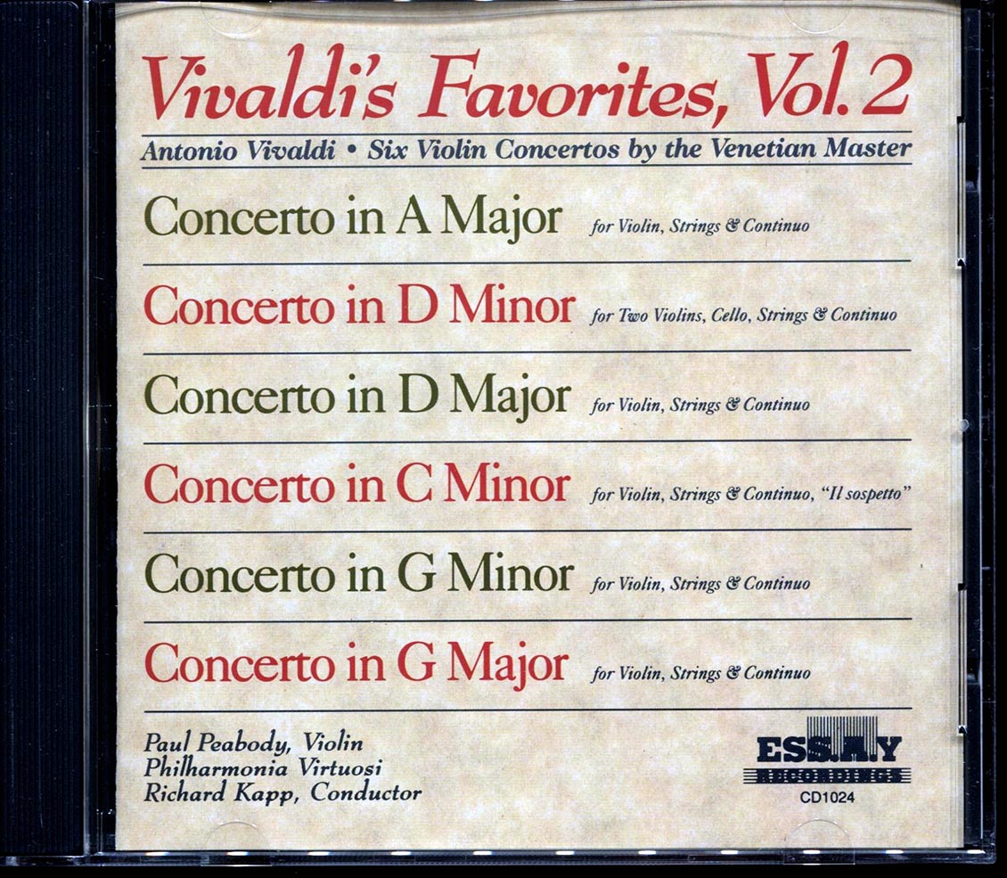 Antonio Vivaldi - Vivaldi's Favorites Volume 2 [New]