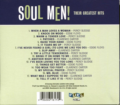 Eddie Floyd, Clarence Carter, Percy Sledge - Soul Men! Their Greatest Hits [New CD]