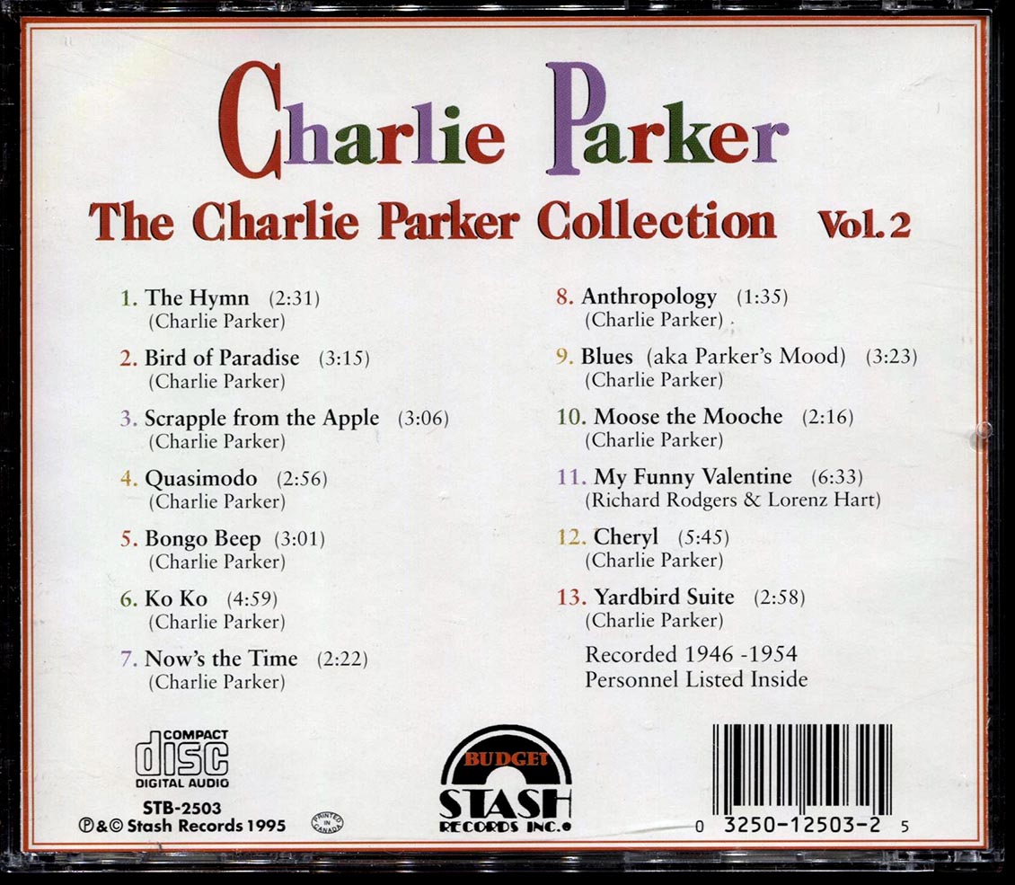 Charlie Parker - The Charlie Parker Collection Volume 2 [New CD]