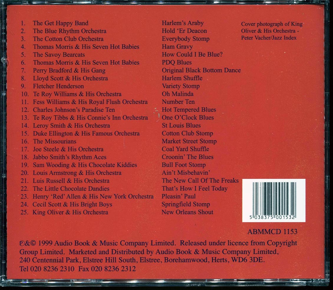Thomas Morris & His Seven Hot Babies, The Little Chocolate Dandies, Jabbo Smith's Rhythm Aces, Etc. - Harlem Jazz: The 20s (25 tracks) [New CD]