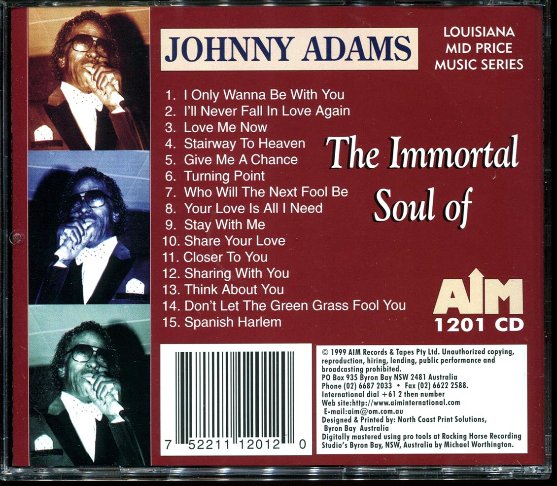 Johnny Adams - The Immortal Soul Of Johnny Adams [New CD]