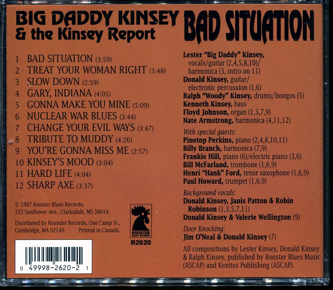 Big Daddy Kinsey & The Kinsey Report - Bad Situation [New CD]