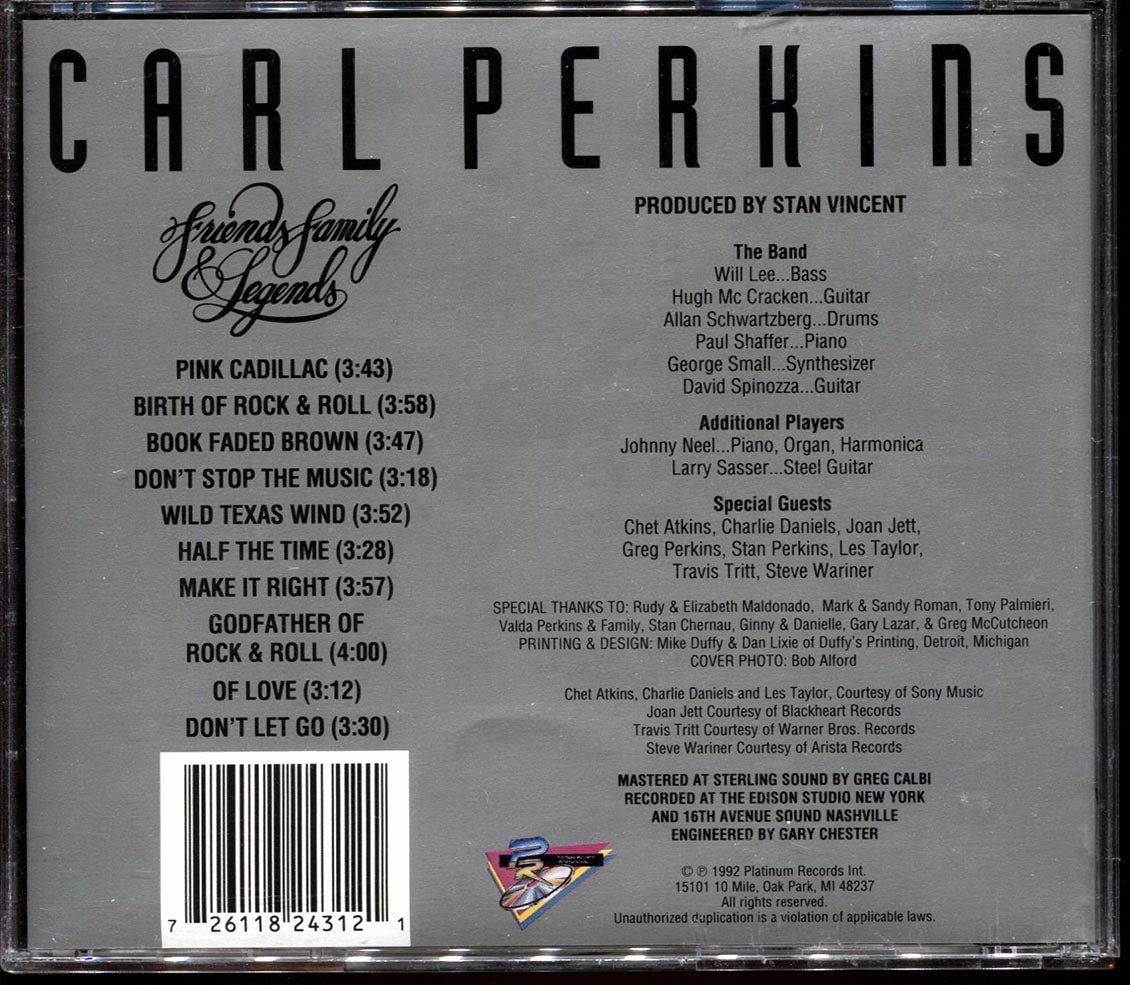 Carl Perkins - Friends, Family & Legends [New CD]